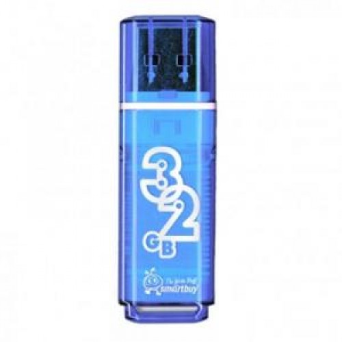 Накопитель USB 2.0 Flash Drive 32Gb Smartbuy Glossy series Blue (SB32GBGS-B)