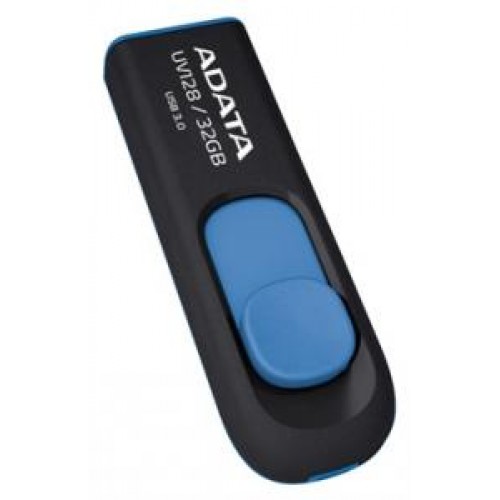Накопитель USB 3.0 Flash Drive 32GB A-DATA DashDrive UV128, черный-синий