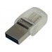 Накопитель USB 3.0 Flash Drive 32Gb Kingston DT microDUO 3C USB 3.0/3.1 (DTDUO3C/32GB)