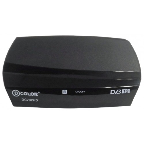 Цифровой эфирный ресивер D-Color DC702HD black