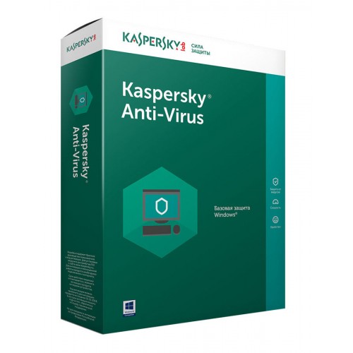 ПО Kaspersky Anti-Virus Russian Edition 2-Desktop 1 year Box (KL1171RBBFS)