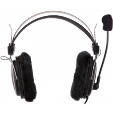 Наушники с микрофоном A4 Tech HS-60 чёрный+2 комплекта амбушюр для лета и зимы (HS-60)