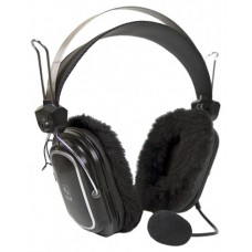 Наушники с микрофоном A4 Tech HS-60 чёрный+2 комплекта амбушюр для лета и зимы (HS-60)