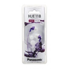 Наушники Panasonic RP-HJE118GUV внутриканальные 12-23000Гц 1.1м 3.5мм 96дБ фиолетовые 3 ком. амбушюр