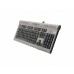 Клавиатура A4 KLS-7MUU серебристый/черный USB slim Multimedia