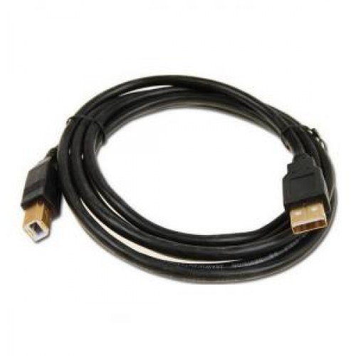 Кабель USB 2.0 Am-Bm  3.0м Gembird Pro черн., экран, позолоч.контакты (CCP-USB2-AMBM-10)