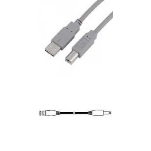 Кабель USB 2.0 Am-Bm 1.8м HAMA H-29099 gray