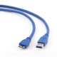 Кабель USB 3.0 AM/microBM 9P 0,5м Pro Gembird/Cablexpert, экран, синий (CCP-mUSB3-AMBM-0.5M)