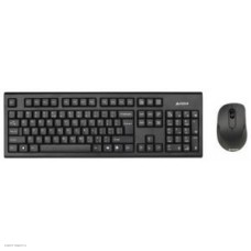 Клавиатура + мышь A4 7100N клав: черный, мышь: черный USB беспроводная