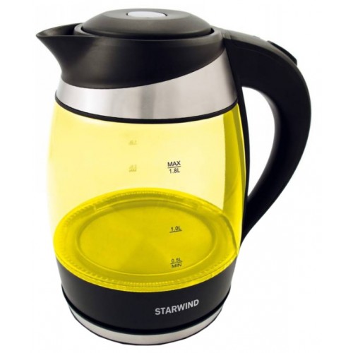 Чайник Starwind SKG2215 желтый/черный 1.8л. 2200Вт