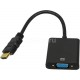 Мультимедиа конвертер HDMI -> VGA 0.1 м Hama H-54569, позолоченные контакты