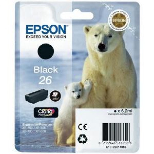 Картридж T26014010 Epson Expression Premium XP-6xx/7xx/8xx Black