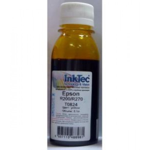 Чернила Epson R270, E0010 (InkTec) T0824, Yellow, 0,1л
