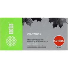 Картридж Canon MF8330i/MF8330/MF8350/LBP7200 (Cactus C718BK ) 2900 стр. black