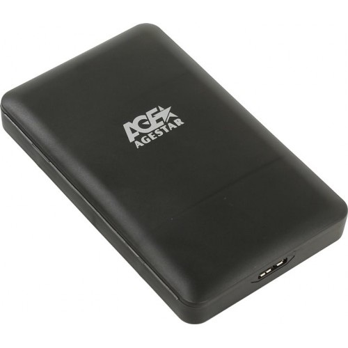 Контейнер внешний AgeStar 3UBCP3 HDD/SSD 2.5" USB3.0, black (3UBCP3)