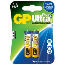 Батарейки алкалиновые GP Ultra Plus Alkaline 15AUP LR6 2шт (AA)