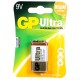 Батарейки щелочные GP Ultra Alkaline 1604AU 6LR61 1шт (9V)