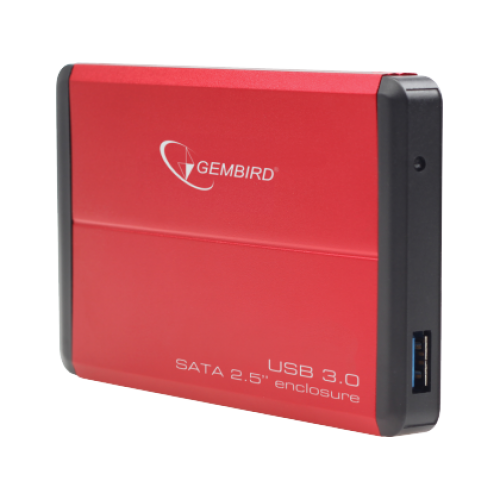 Контейнер внешний Gembird EE2-U3S-2-R USB 3.0, 2.5"HDD, SATA, красный