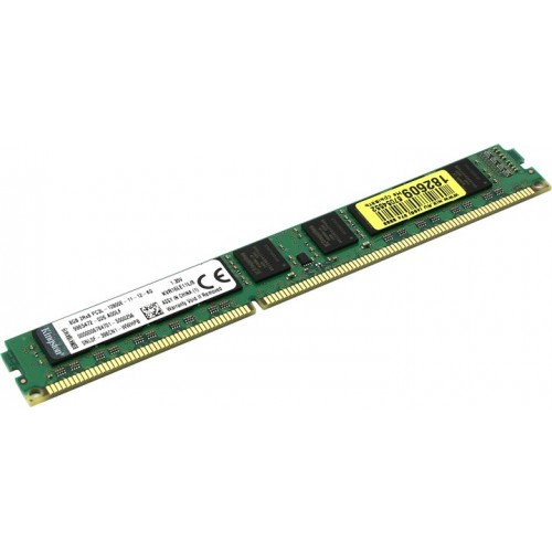 Модуль DIMM DDR3 SDRAM 8192 Мb (PC3-12800, 1600MHz, Low Voltage, Low Profile) ECC CL11 Kingston  240 pin 1.35V (KVR16LE11L/8)