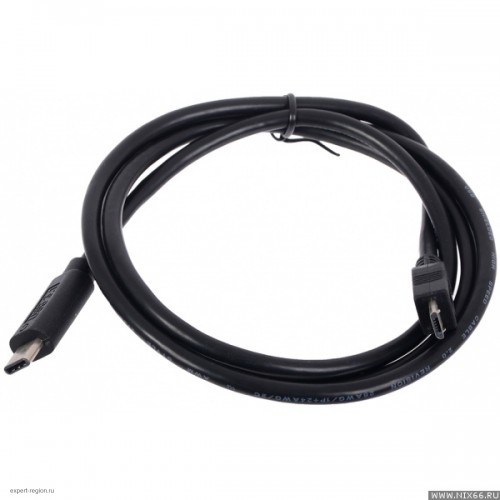 Кабель USB 3.0 microBM/USB3.1TypeC Cablexpert 1.8м, черный (CCP-USB3-mBMCM-6)