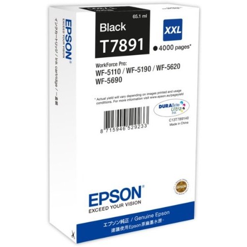 Картридж T789140 Epson WorkForce WF-5xxx Series Ink Cartridge XXL Black