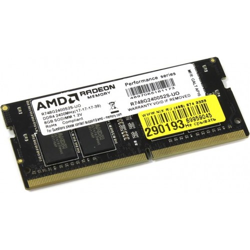 Модуль памяти SODIMM DDR4 SDRAM 8192 Mb AMD 