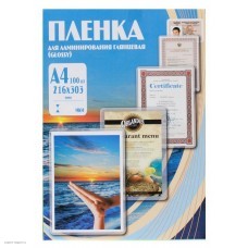 Плёнка глянцевая A4 125 mk Fellowes FS-53074 (100шт.) для ламинирования