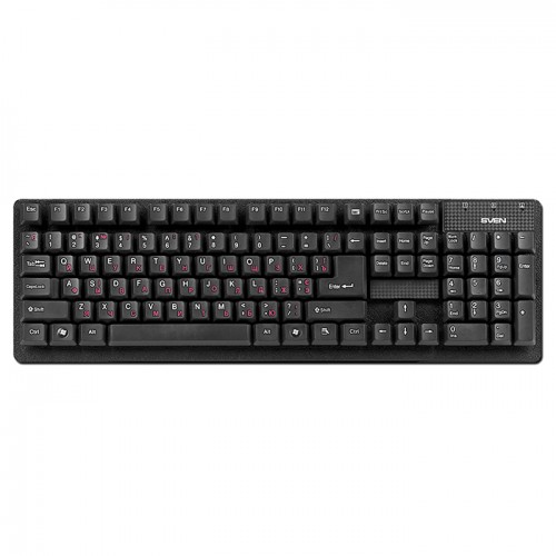 Клавиатура SVEN Standard 301 чёрный (PS/2) SV-03100301PB