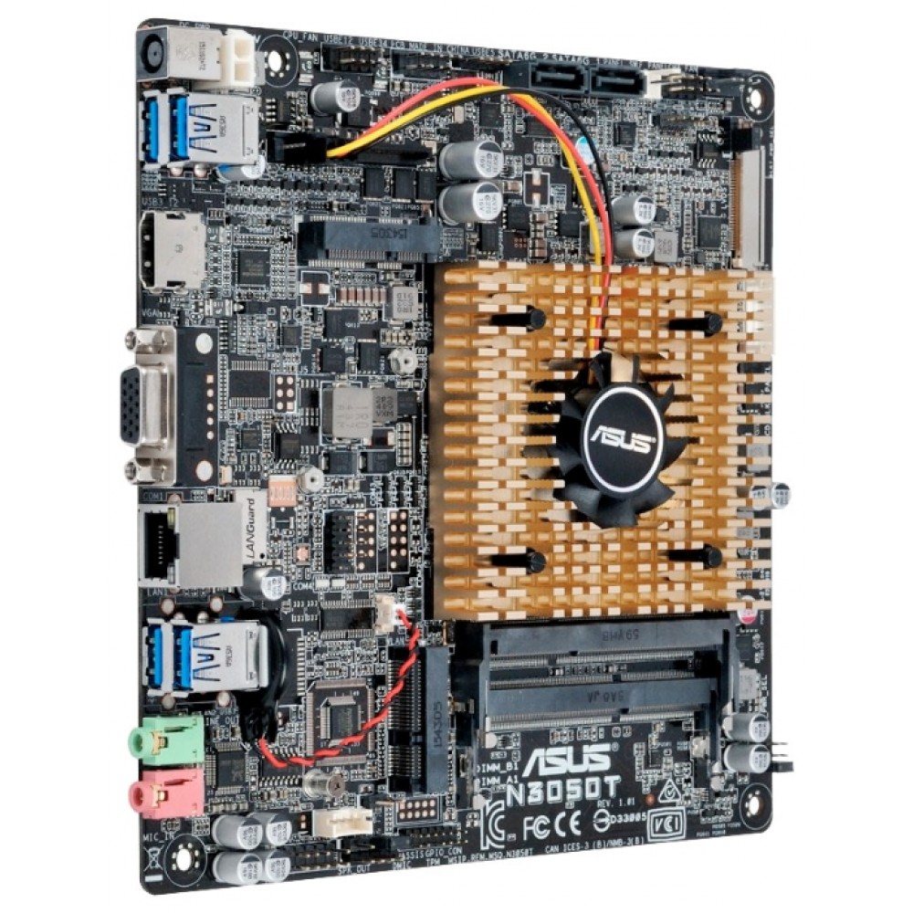 Процессор asus. Материнская плата ASUS n3050t. ASUS Mini ITX.