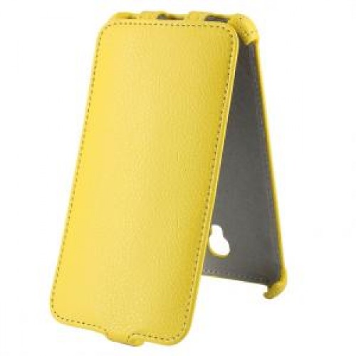 Чехол-книжка Activ Leather для Alcatel Go Play (yellow) открытие вниз OT7048