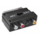 Адаптер аудио-видео BURO SCART(m) - 3хRCA(f) black