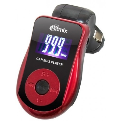 Автомобильный FM-модулятор Ritmix FMT-A720 red microSD USB PDU (FMT-A720)