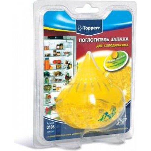 Поглотитель запаха для холодильников Topperr 3108 Лимон