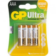 Батарейки щелочные GP Ultra Alkaline 24AU LR03 4шт (AAA)