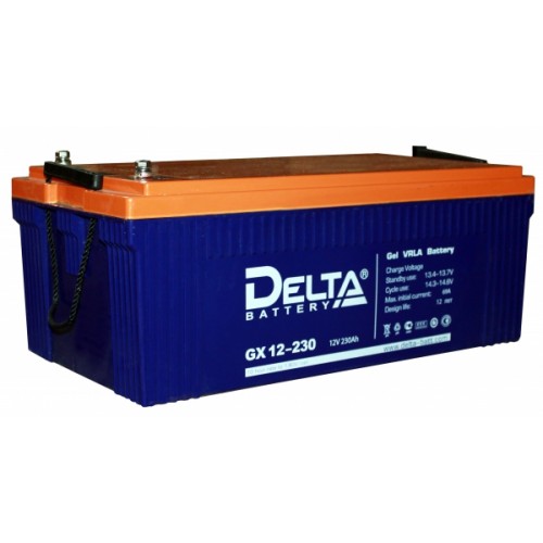 Аккумулятор DELTA GX 12-230 12V 230Ah (520x269x208мм/72.6кг)