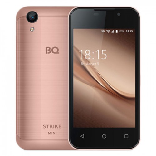 Смартфон BQ BQ-4072 Strike Mini 4" 8Gb Pink 4x1.2Ghz/1024Mb/800x480/TN/2SIM/3G/Cam5/1300mAh/Android 7.0
