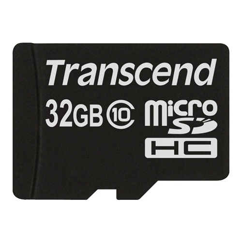 Карта памяти microSD Card32Gb Transcend microSDHC Class 10 без адаптера (TS32GUSDC10)