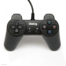 Геймпад Dialog GP-A01 чёрный проводной, без мини-джойстиков, крестовина, 10 кнопок