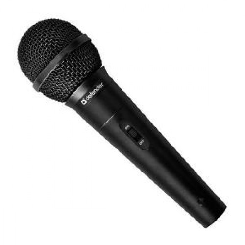 Микрофон Defender MIC-130, динамический, Black