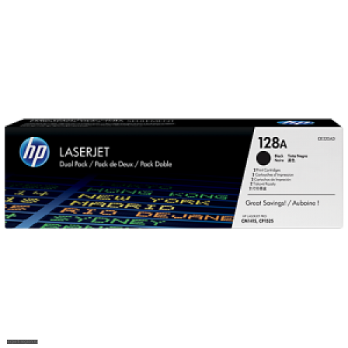 Картридж CE320AD (№128A) HP Color LJ Pro CP1525/CM1415 Black Dual Pack (2х2000стр)