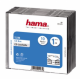 Коробка для 1 CD Slim, 10 шт., прозрачный/черный, Hama H-51275 (51275)