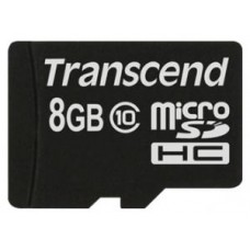 Карта памяти microSD Card 8Gb Transcend Class10 без адаптера (TS8GUSDC10)