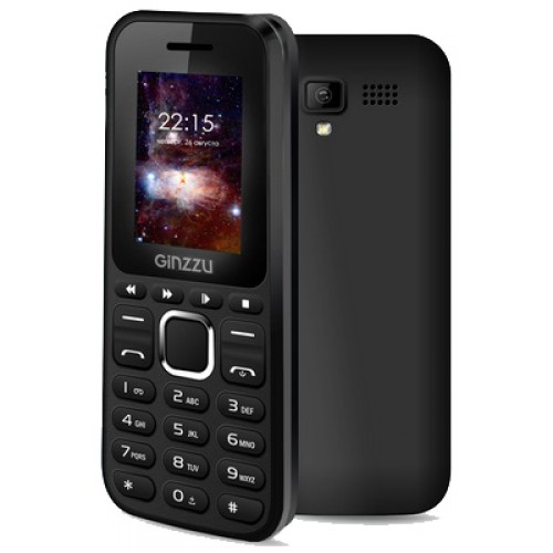Мобильный телефон Ginzzu M102D mini black 1.8" (00-00000755)