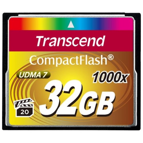 Карта памяти Compact Flash 32Gb Transcend 1000X (TS32GCF1000)