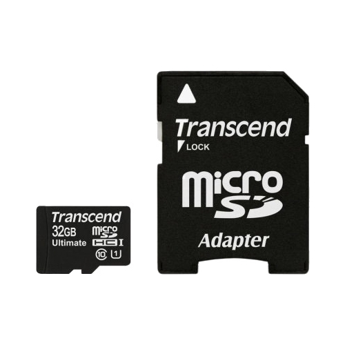 Карта памяти microSD Card32Gb Transcend microSDHC Class 10 90/45 UHS Class 1 (TS32GUSDHC10U1)