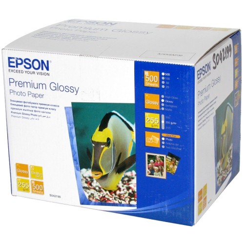 Бумага Epson 13x18см, 225 г/м2, 500 листов, premium glossy (C13S042199)