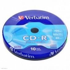 Диск CD-R Verbatim 700Mb 52x Extra Protection Color (43725)