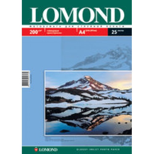 Бумага Lomond для струйной печати А4, 200 г/м2, 25 листов, глянцевая (0102046)