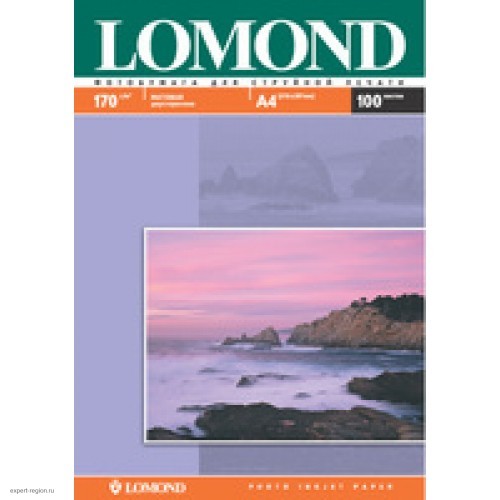 Бумага Lomond для струйной печати А4, 170 г/м2, 100 листов, матовая двусторонняя (0102006)