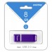 Накопитель USB 2.0 Flash Drive 8Gb Smartbuy Quartz series Violet (SB8GBQZ-V)